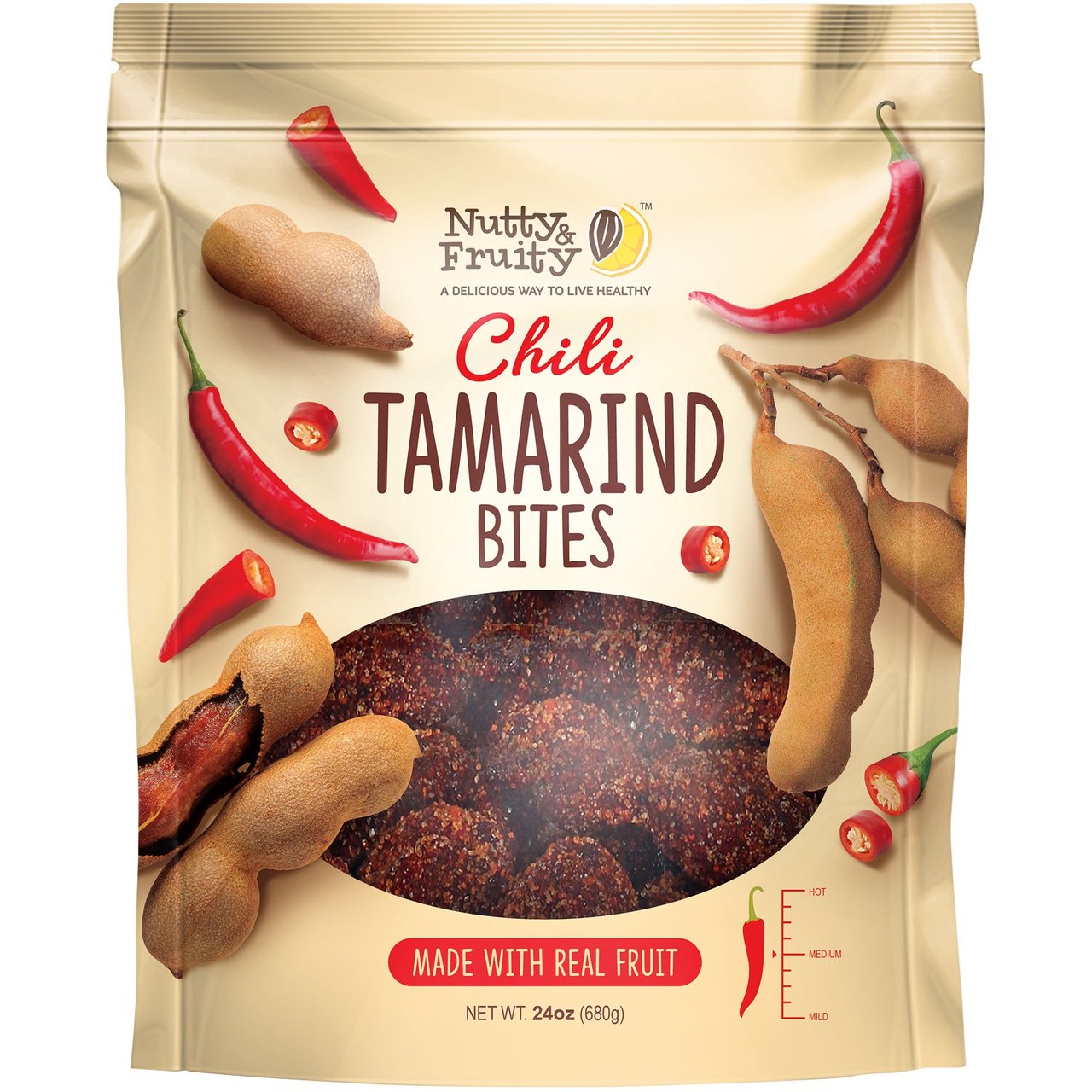 Nutty & Fruity Chili Tamarind Bites 24 oz (1.5 lbs) - Image 1