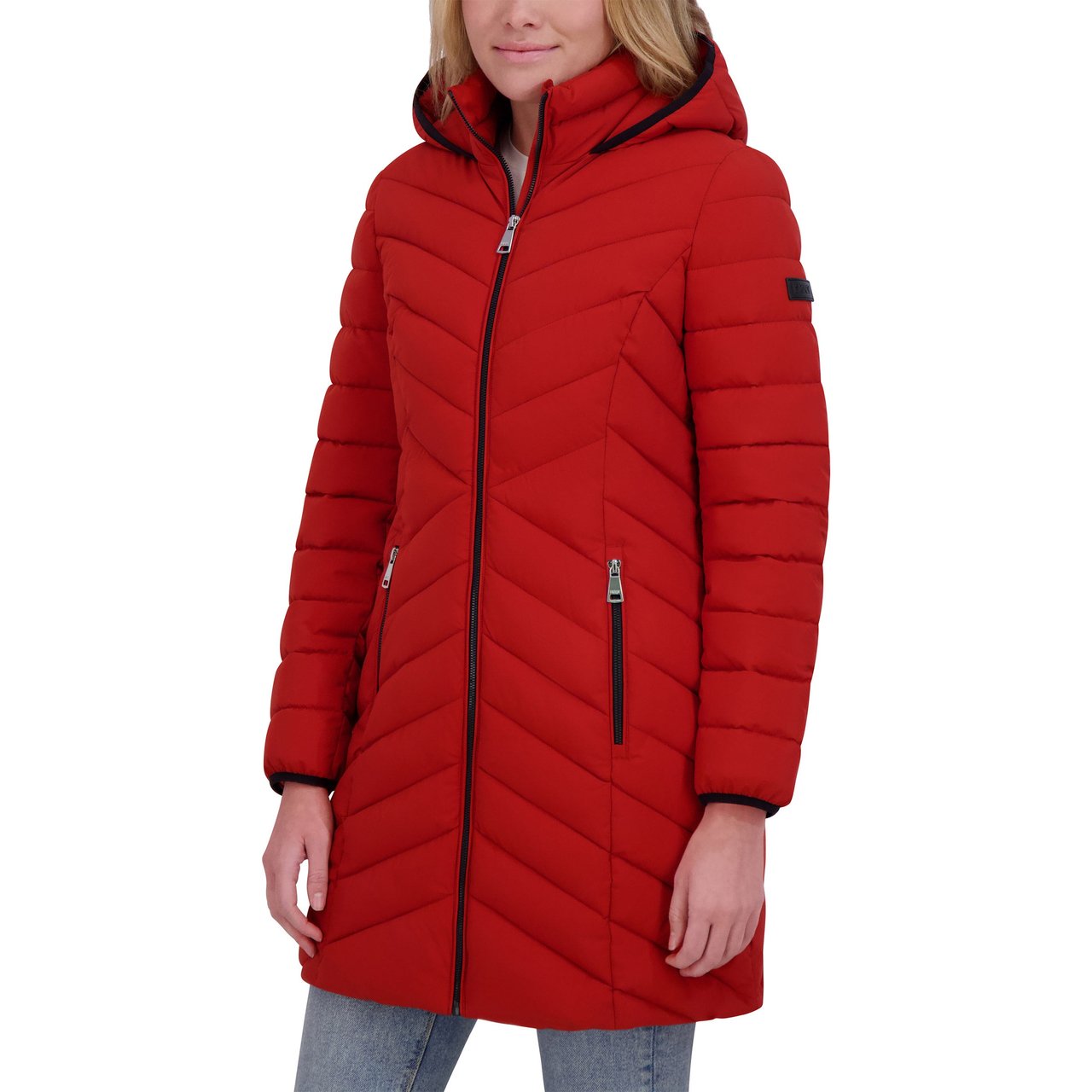 DKNY Women's Stretch Walker Coat - Image 1