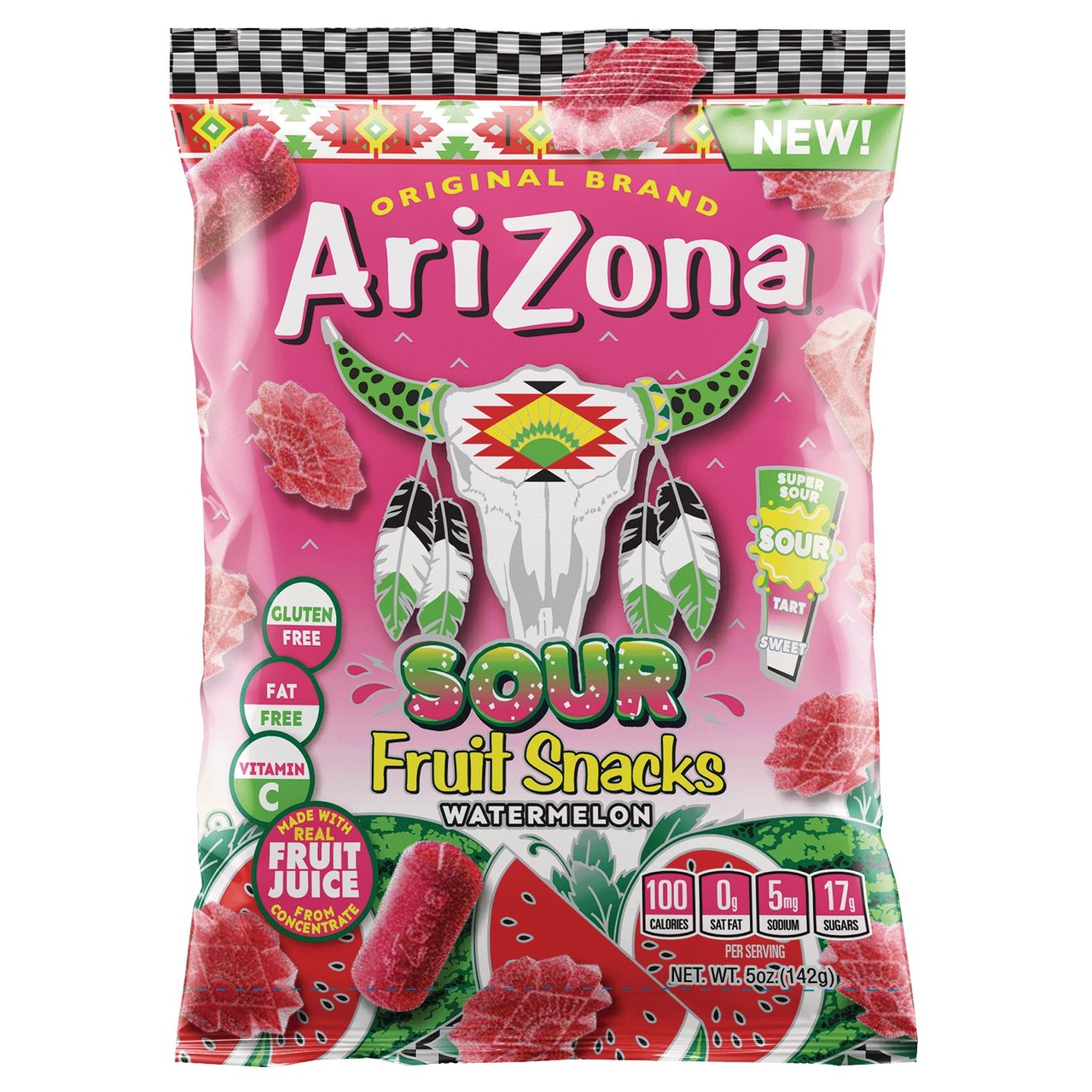 AriZona Gummies Sour Watermelon 12/5 oz (3.75 lb) - Image 1