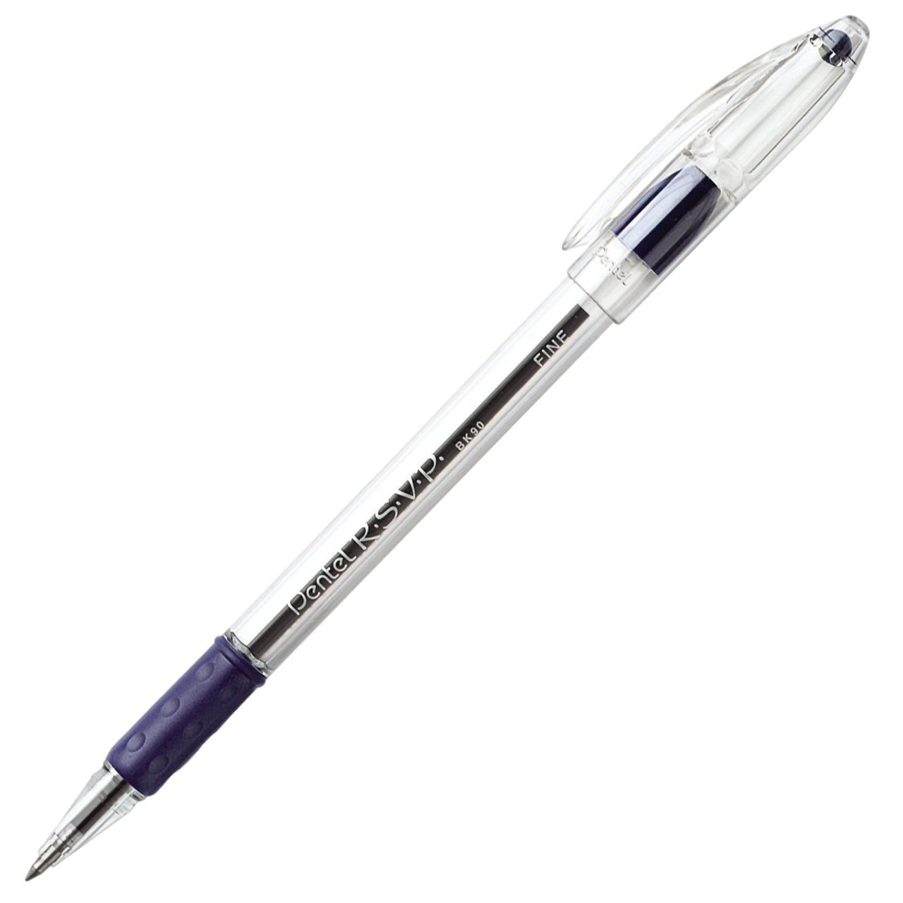Pentel R.S.V.P. Fine Point Stick Pen BK90C, 24-Count, Blue
