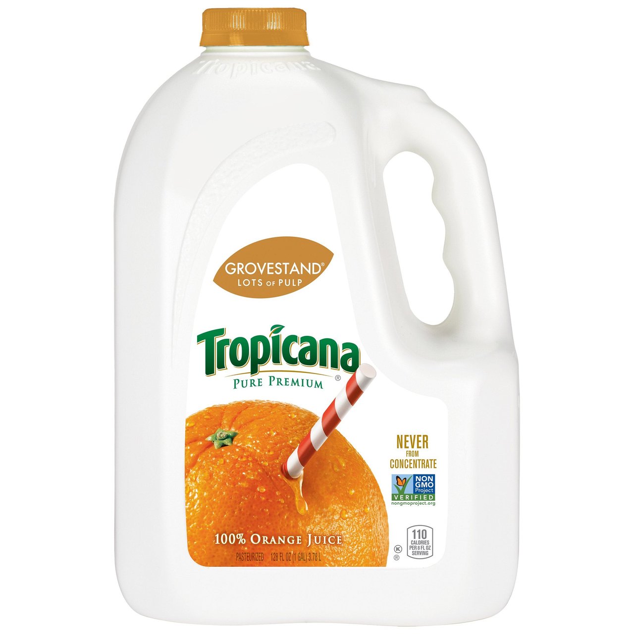 Tropicana Grovestand 100% Orange Juice, 1 Gallon - Image 1