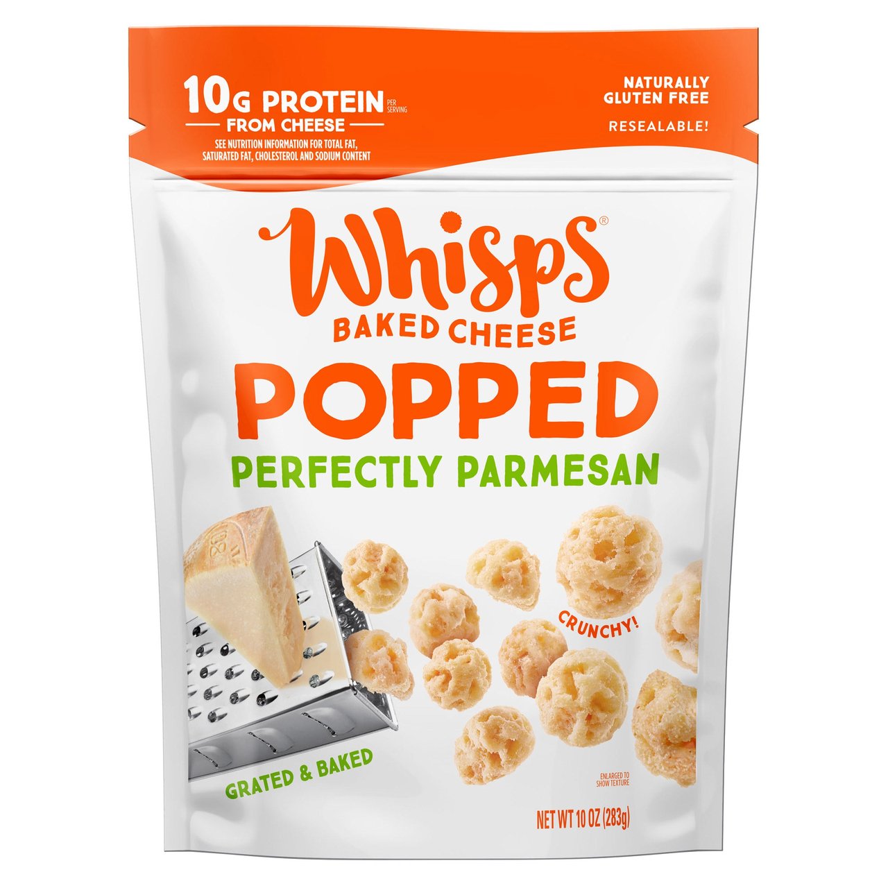 Whisps Popped Perfectly Parmesan 10 Ounce Bag - Image 1