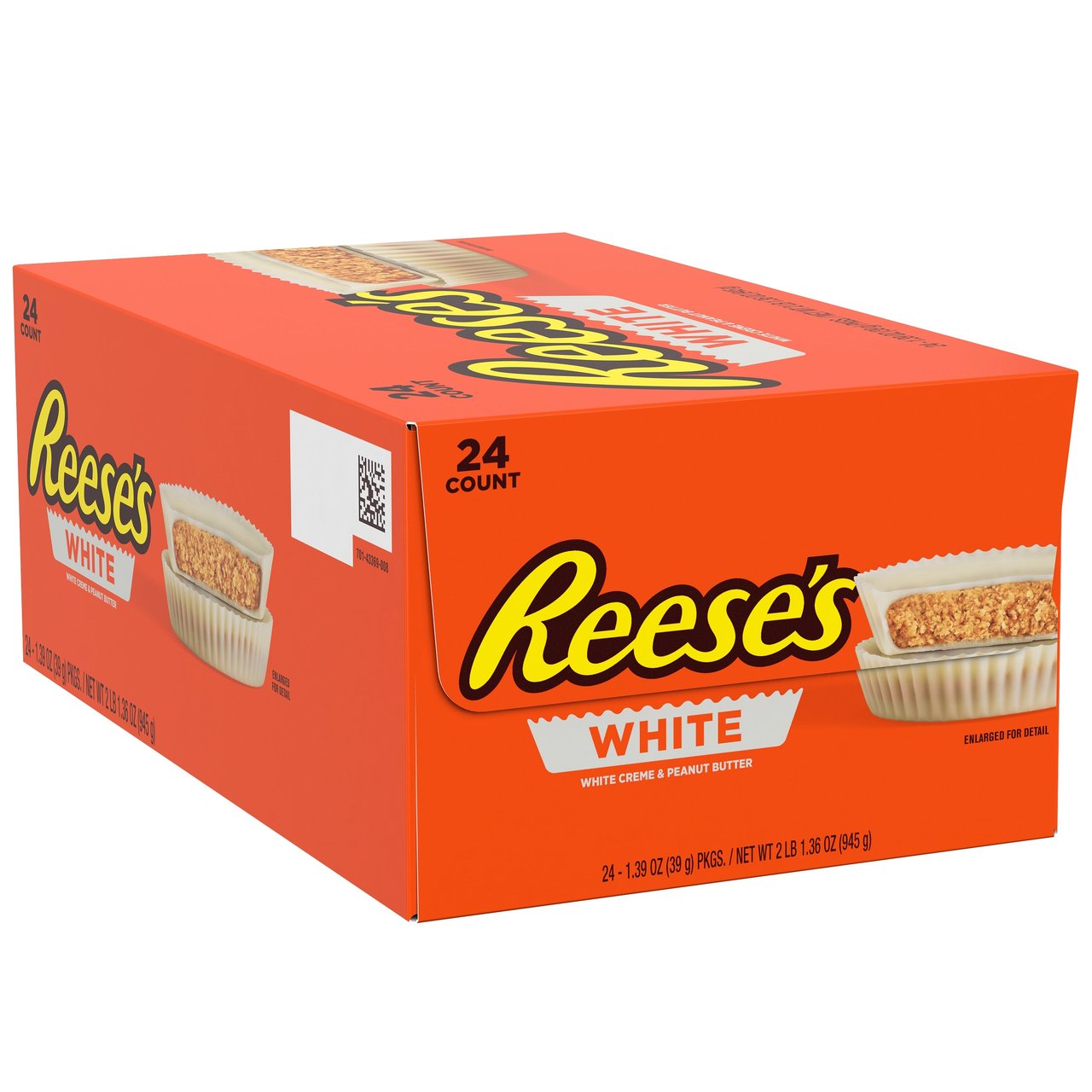 Reese's White Creme Peanut Butter Cups, 1.39 oz (24 Count) - Image 1