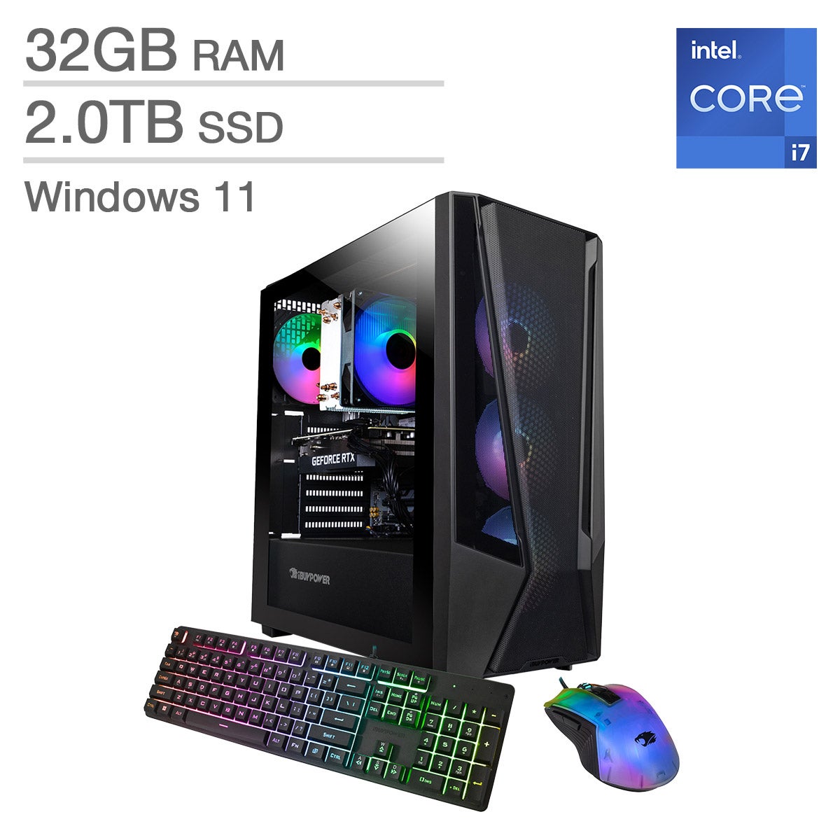 iBUYPOWER TraceMesh 7 Gaming Desktop NVIDIA GeForce RTX 4060 - Image 1