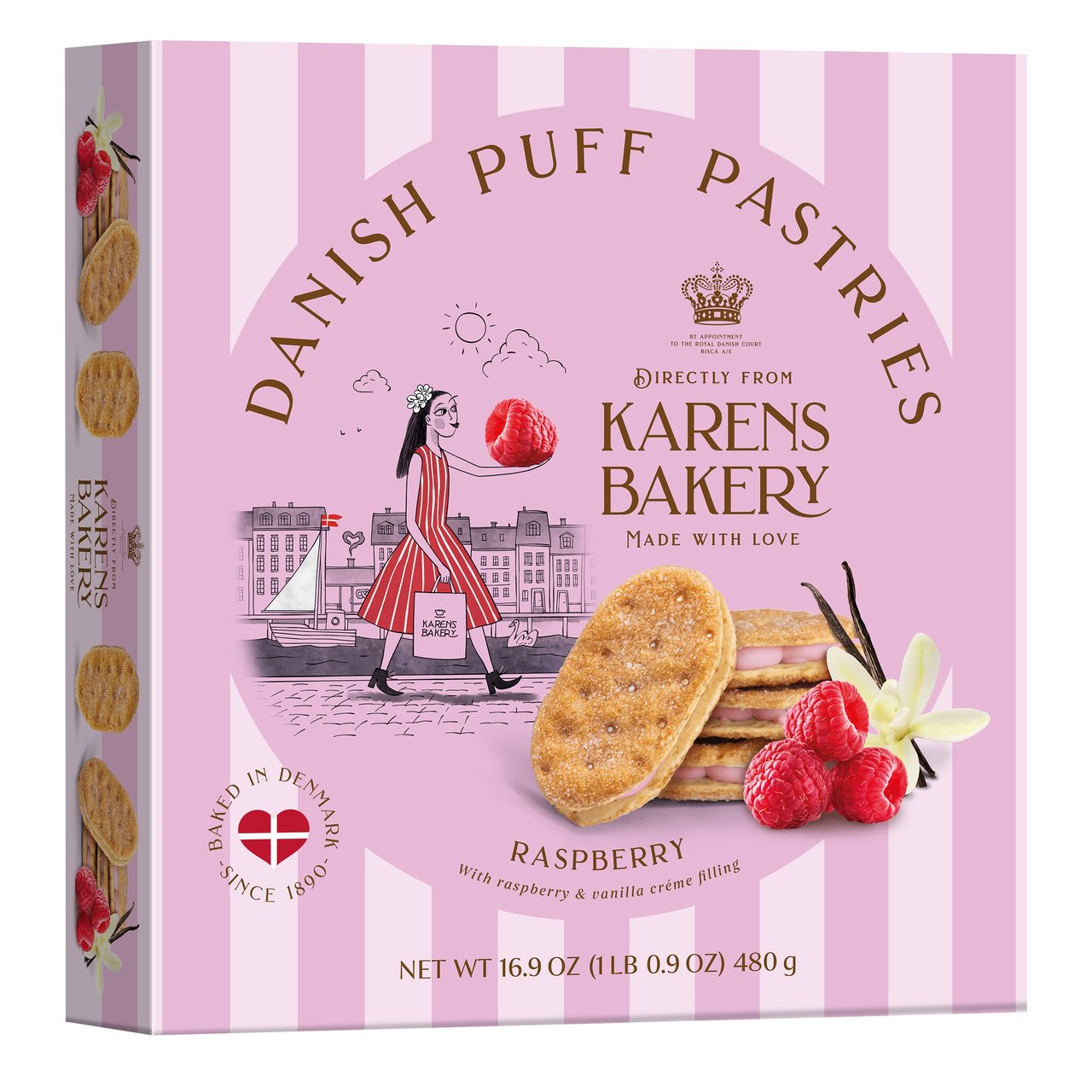 Karen's Bakery Raspberry Puff Pastry 16.9 oz - Image 1