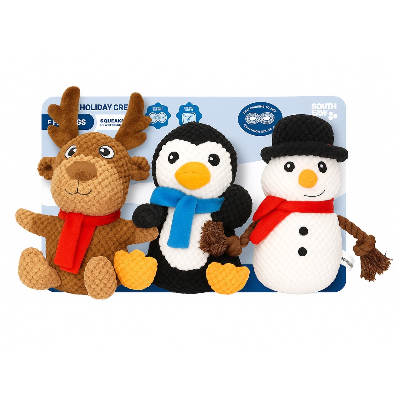 Silver Paw Holiday Dog Toys 3 Pack - Image 1