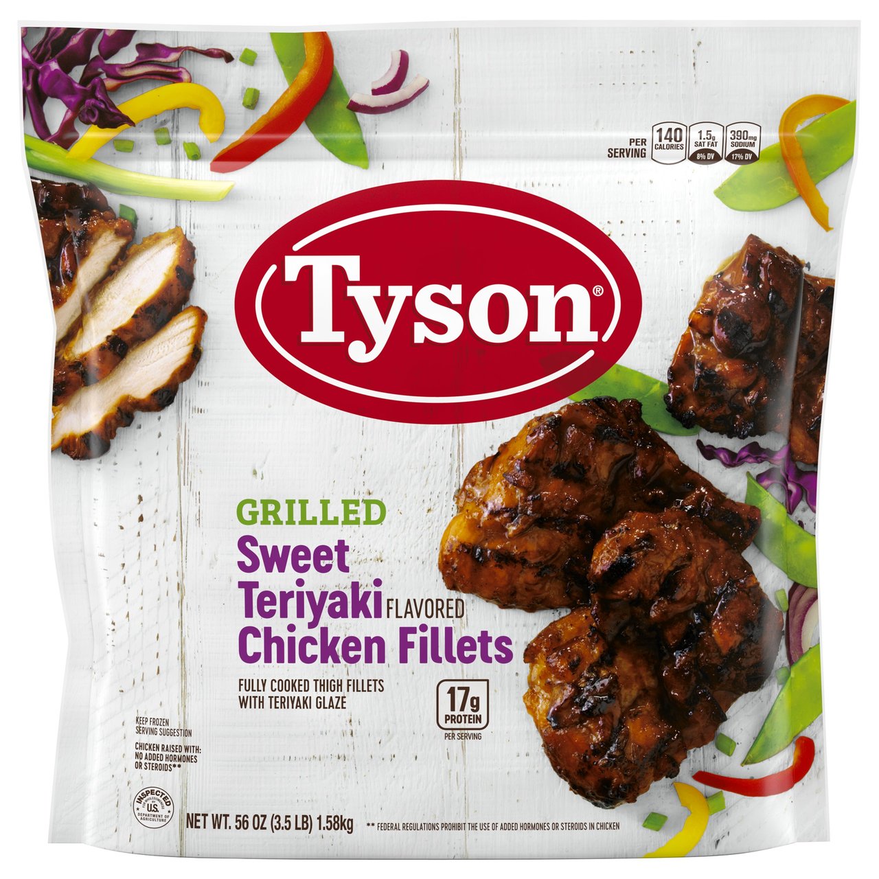 Tyson Teriyaki Chicken Thigh Fillets 3.5 lb - Image 1