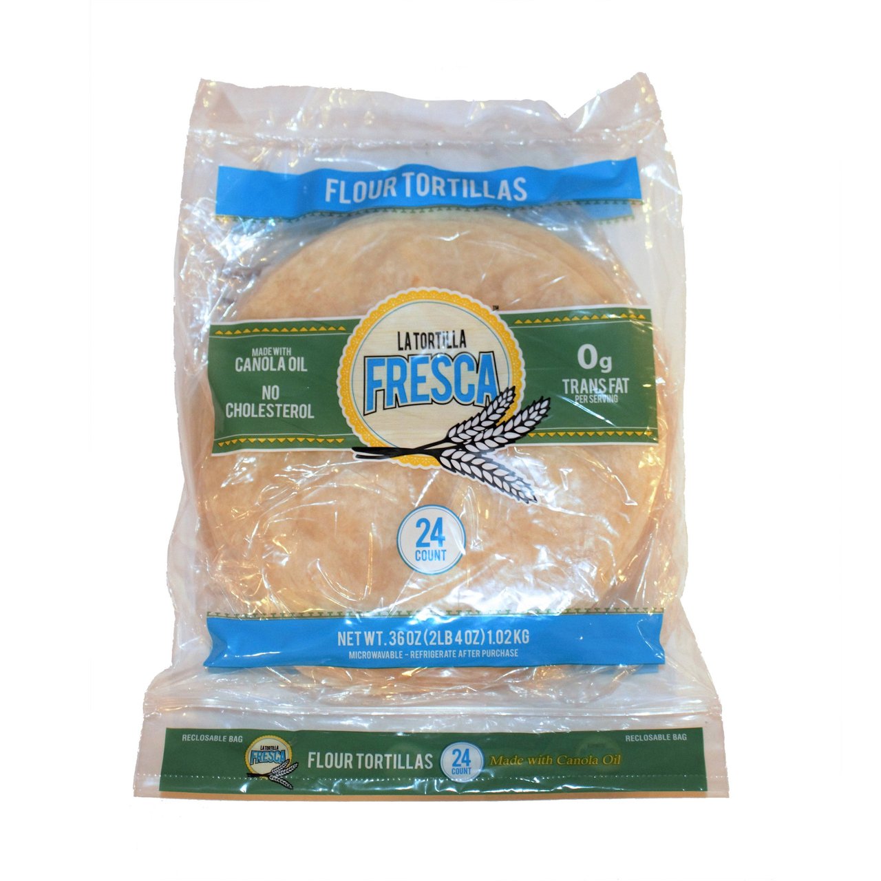 La Tortilla Fresca 8" Canola Oil Flour Tortillas, 24 CT - Image 1