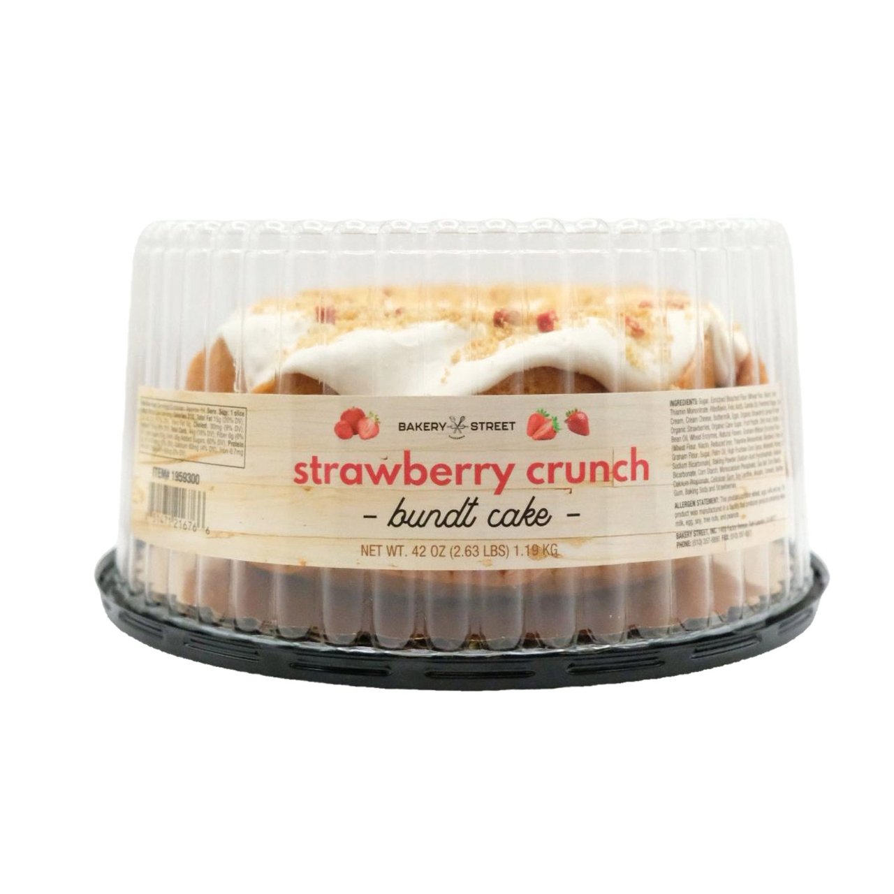 Bakery Street Strawberry Crunch Bundt Cake, 42 oz - Image 1
