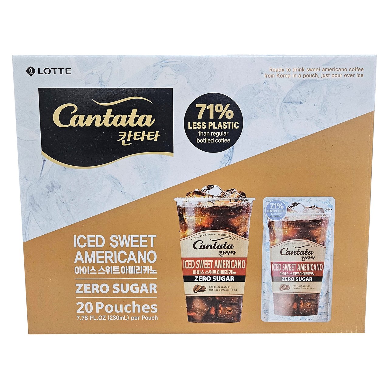 Cantata Iced Sweet Americano Zero Sugar Coffee 20 CT / 7.78 oz - Image 1