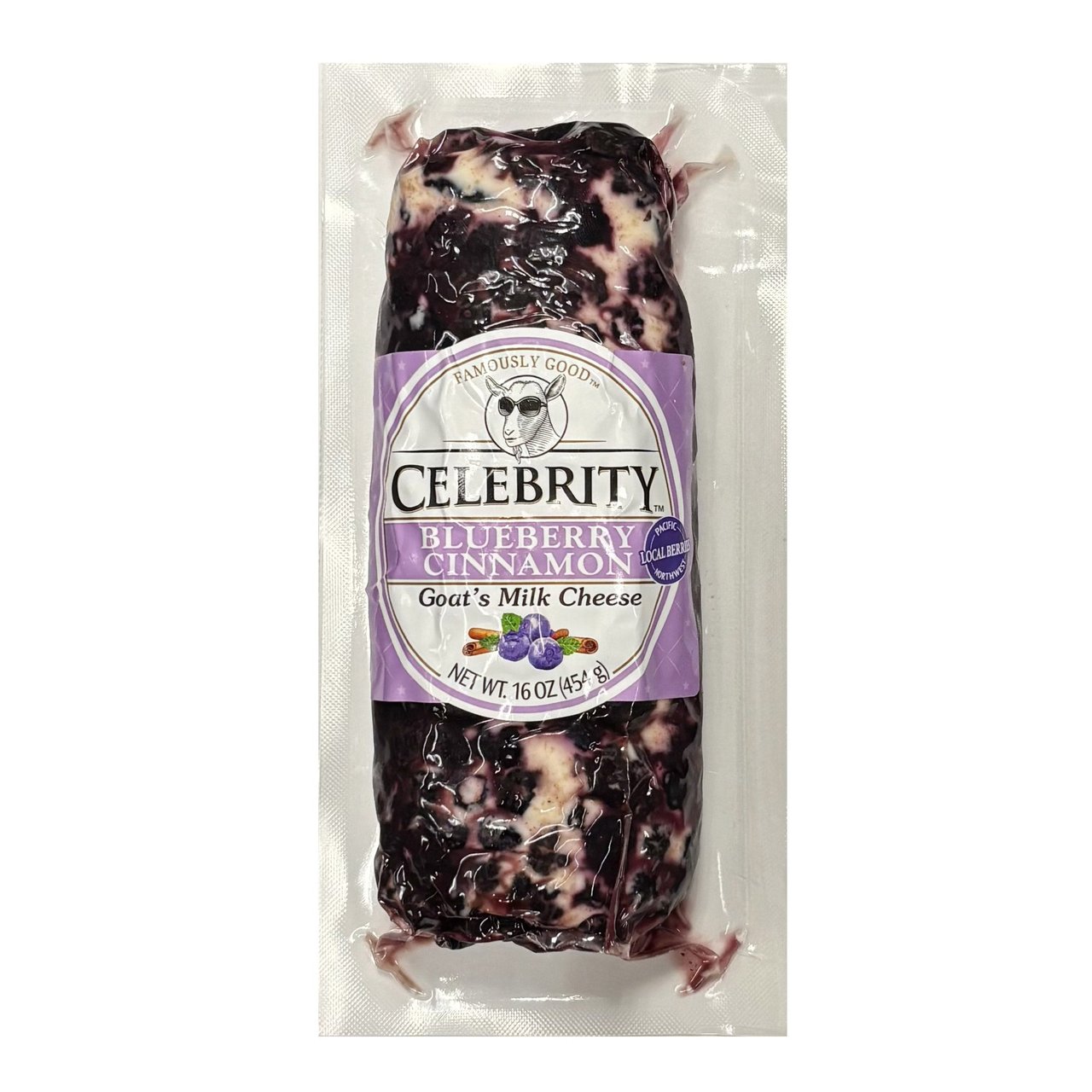 Celebrity Blueberry & Cinnamon Goat Cheese 16 oz - Image 1
