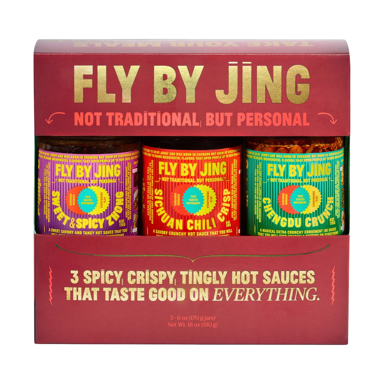Fly By Jing Triple Threat Flavors Holiday Gift Pack - Image 1
