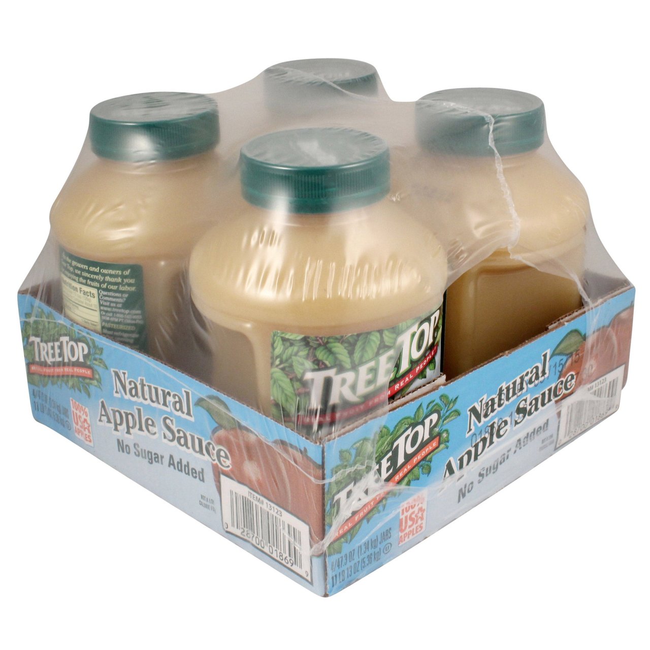 Tree Top Apple Sauce, 4 Pack, 47.3 oz Jars