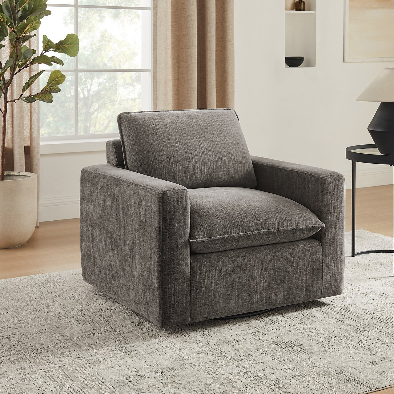 Mira Swivel Accent Chair - Image 1