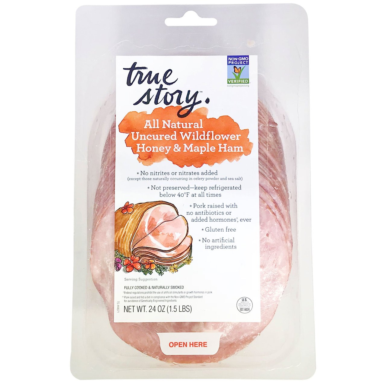 True Story Honey and Maple Ham 1.5 Pounds - Image 1