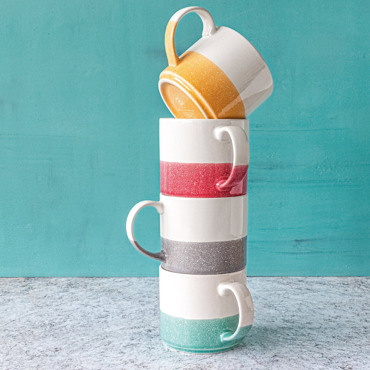 Over and Back Eclectic Mug Set, 4 Piece - Image 1