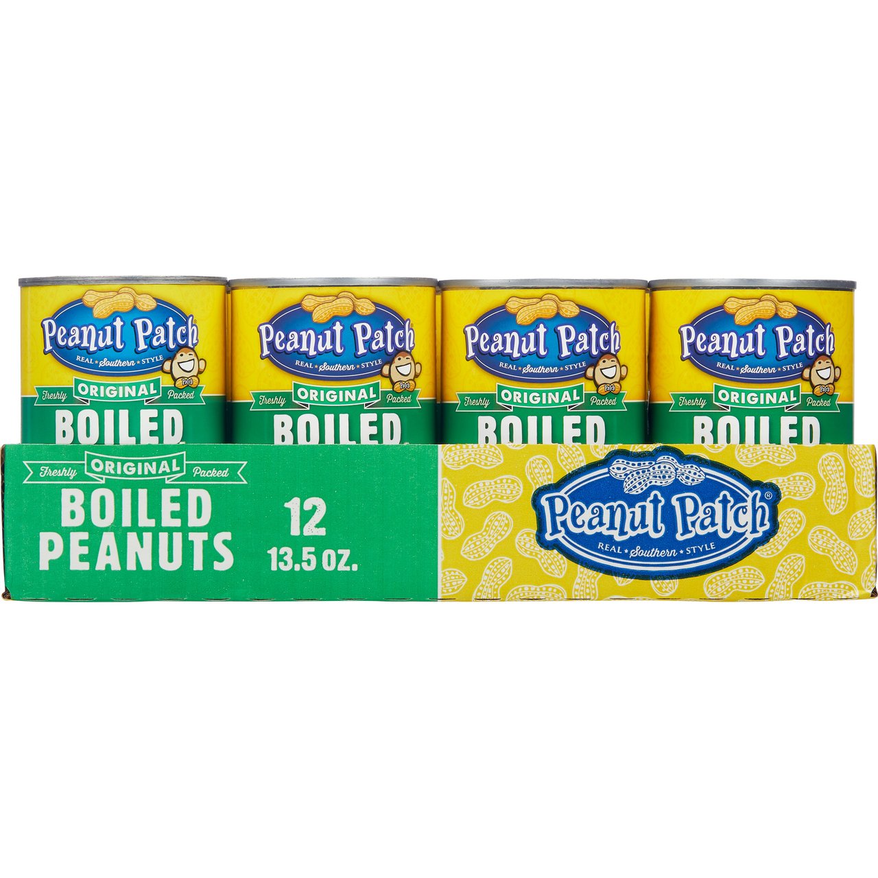 Peanut Patch Original Boiled Peanuts 12/13.5 oz - Image 1