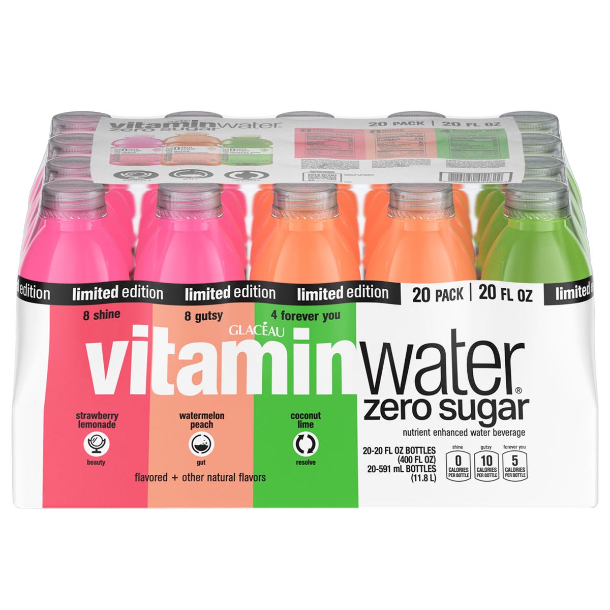 Glaceau Vitaminwater Zero Limited Edition Variety 20/20 oz
