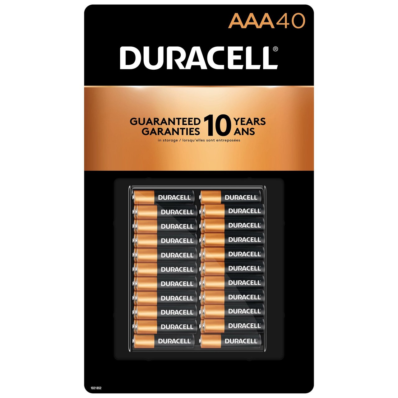 Duracell Coppertop Alkaline AAA Batteries, 40-Pack - Image 1