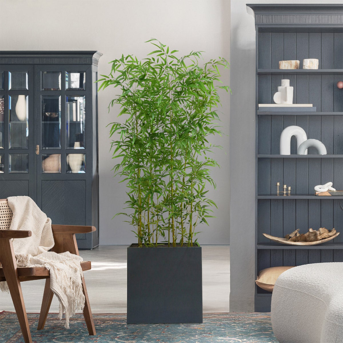 CG Hunter Faux 6.5' Bamboo Room Divider - Image 1