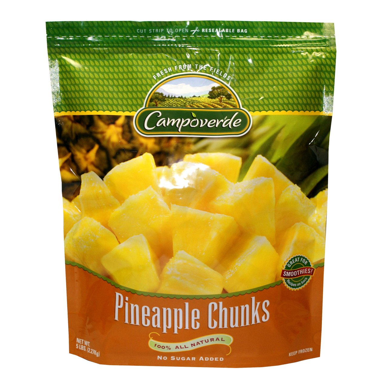 Campoverde Pineapple Chunks 5 lb - Image 1