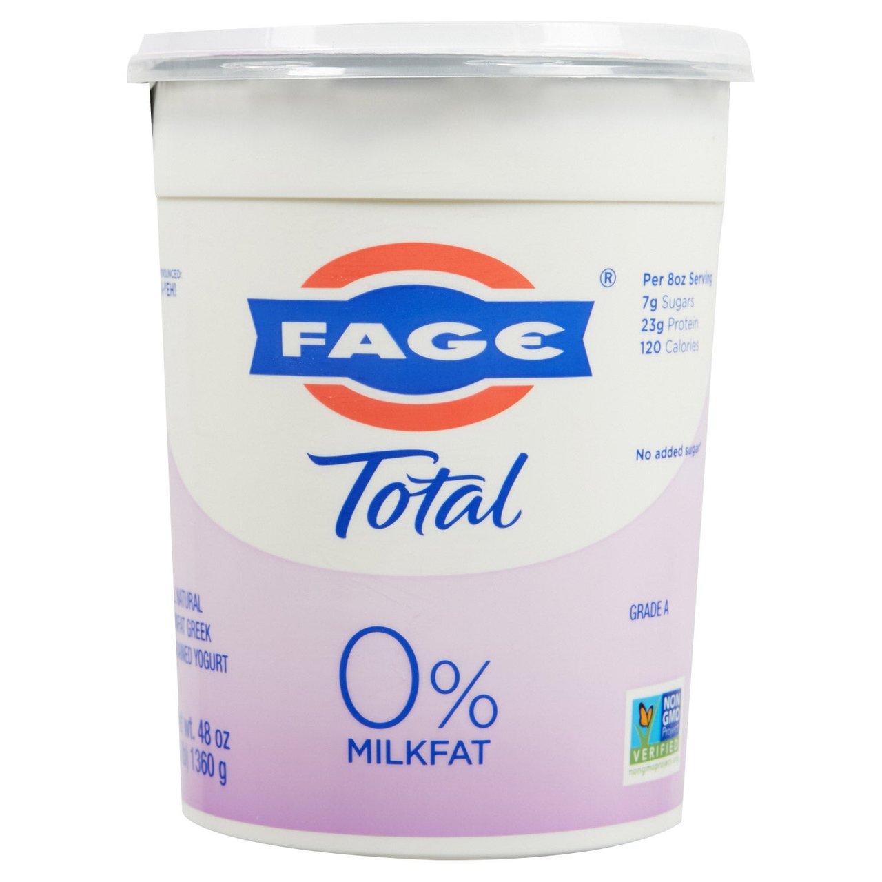 FAGE Total Greek Non-Fat Yogurt, 48 oz (3 lbs) - Image 1