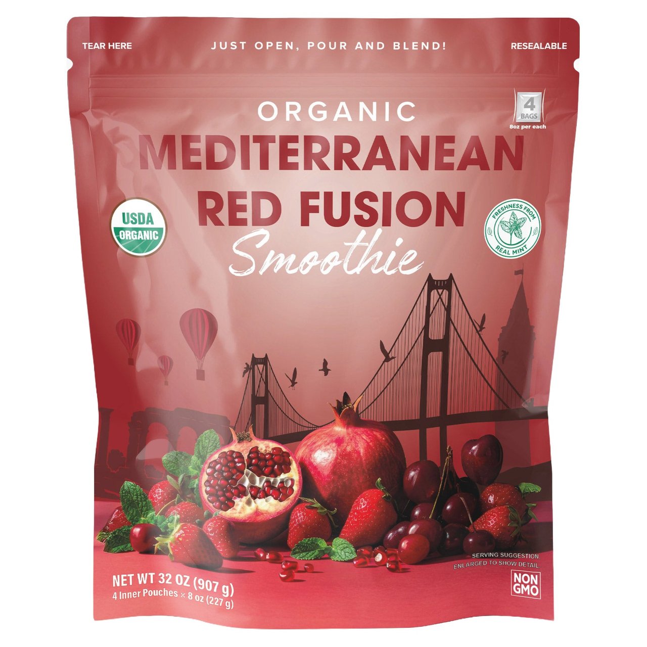 Smart Harvest Organic Red Fusion Smoothie, 2 lbs - Image 1