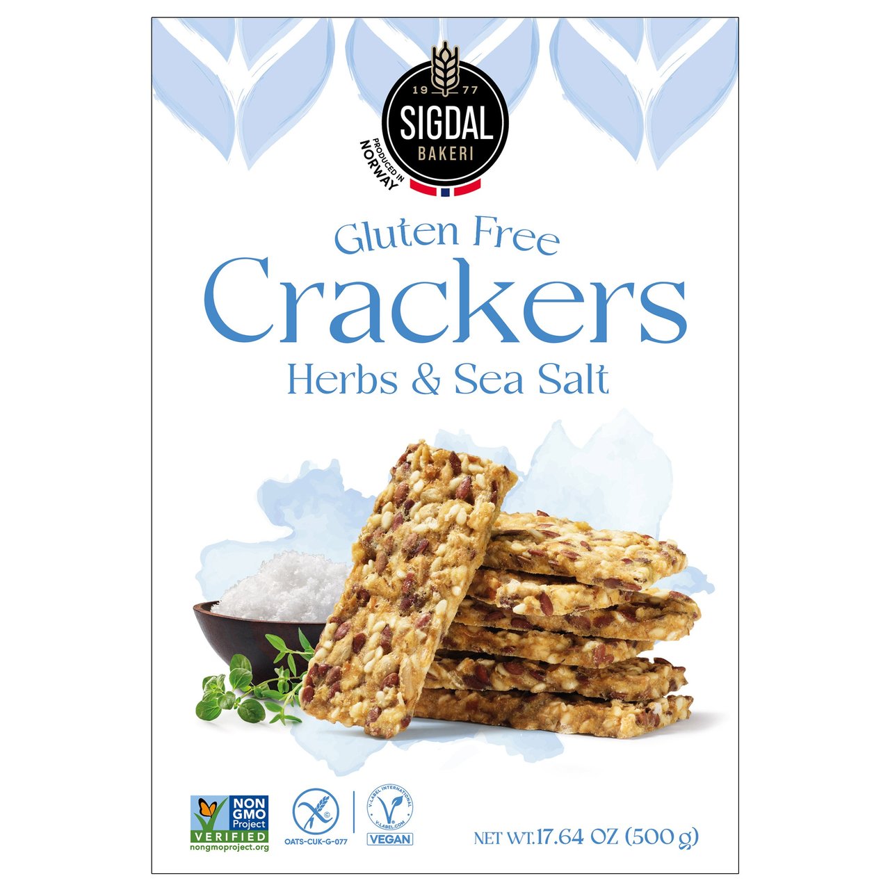 Sigdal Bakery Crispbread Crackers 17.64 Ounce Box - Image 1