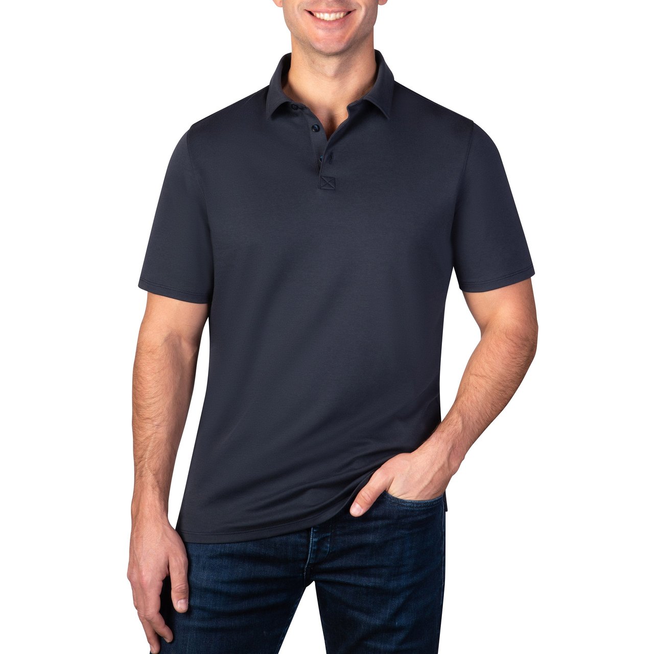 Kirkland Signature Men's Pima Polo - Image 1