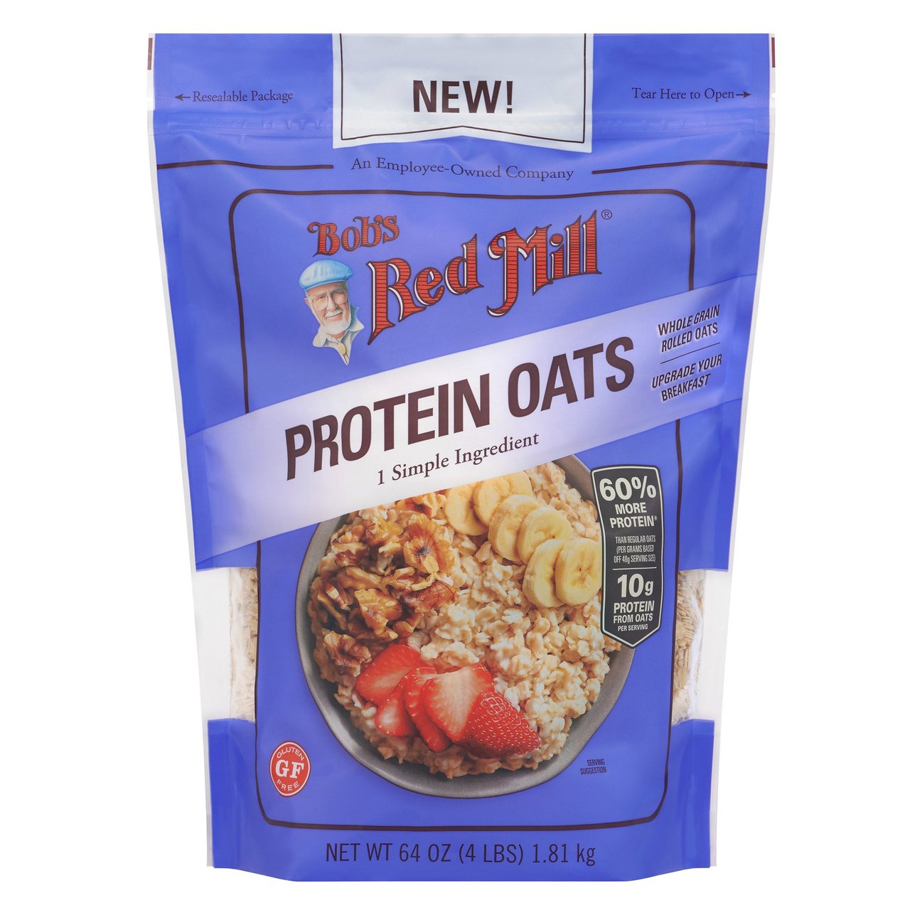 Bob's Red Mill Protein Oats 64 oz - Image 1