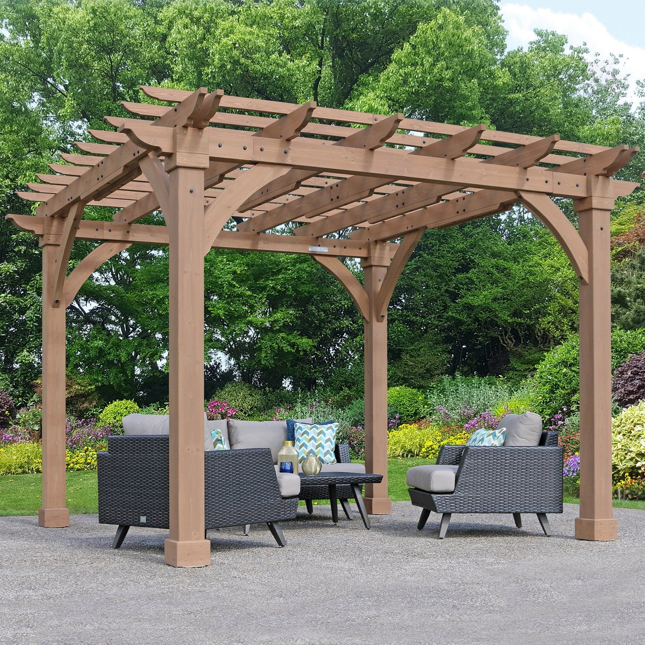 12' x 12' Cedar Pergola - Image 1
