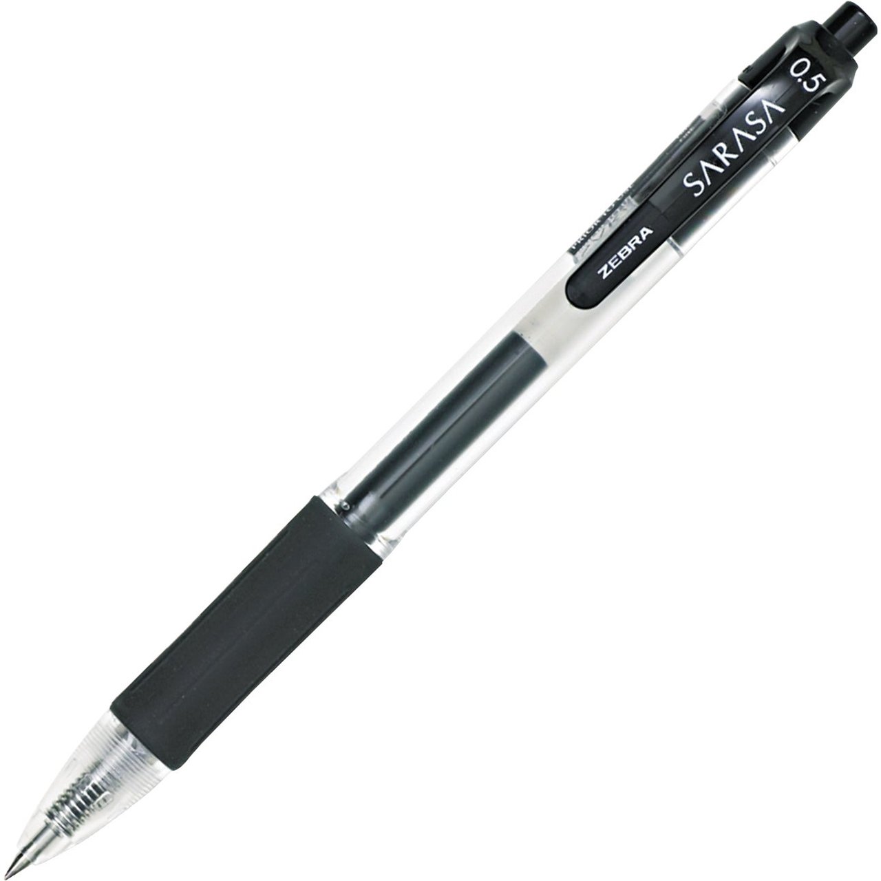 Zebra SARASA dry X20 Retractable Gel Pen, Fine Point, Black, One Dozen (ZEB46710) - Image 1