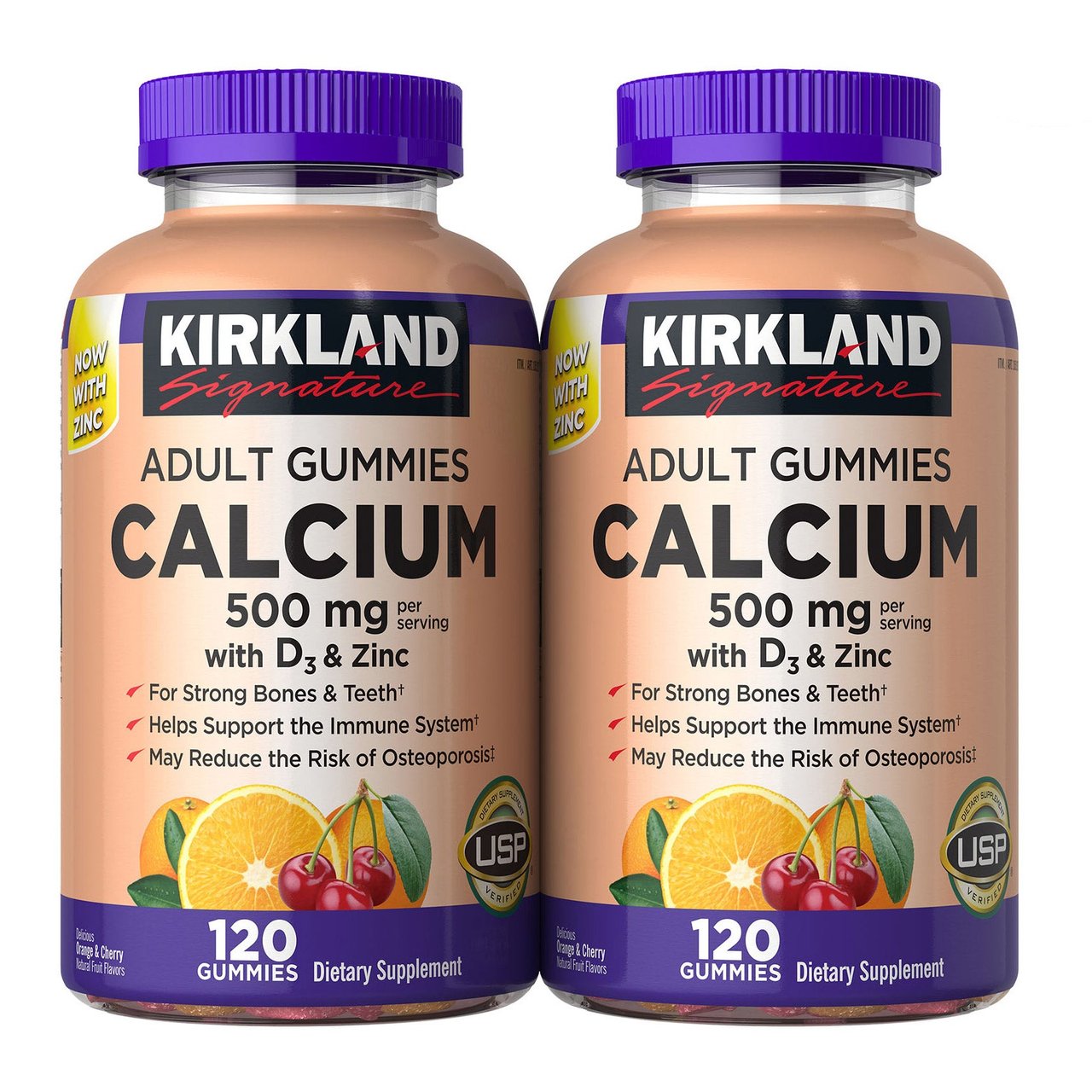 Kirkland Signature Calcium Gummy 2x120 - Image 1
