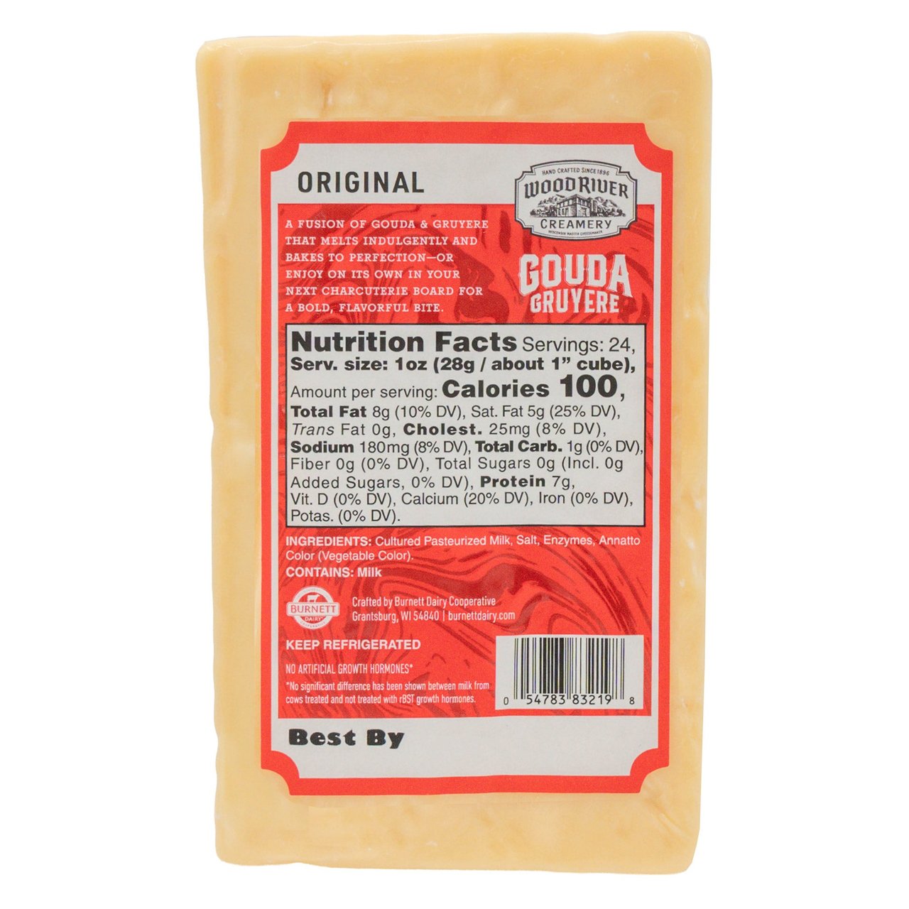 Wood River Creamery Gouda Gruyere 24 Ounce Package - Image 1