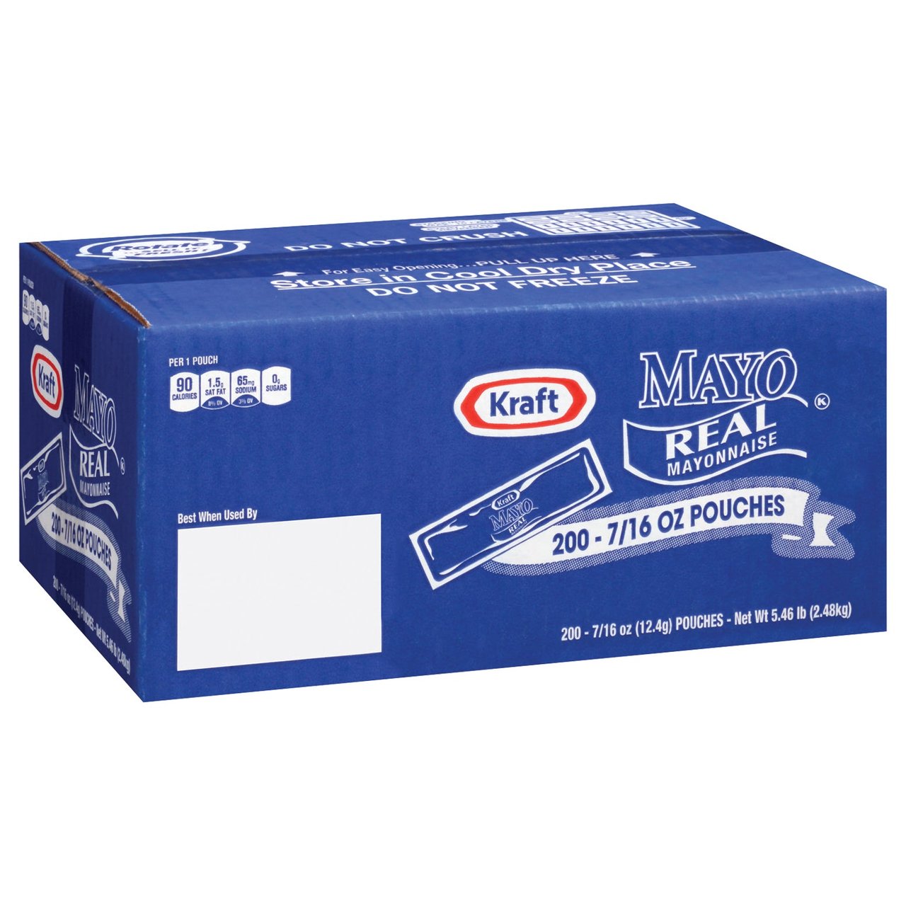 Kraft Real Mayonnaise Portion Packets, 200 CT - Image 1