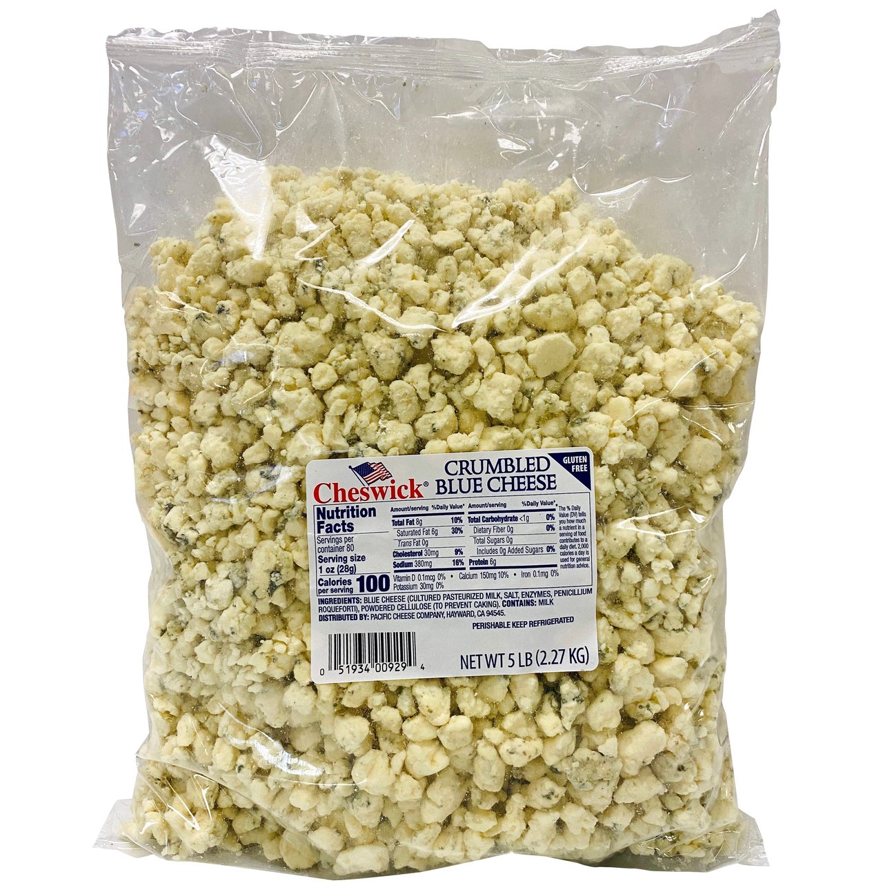 Cheswick Crumbled Blue Cheese, 5 lbs