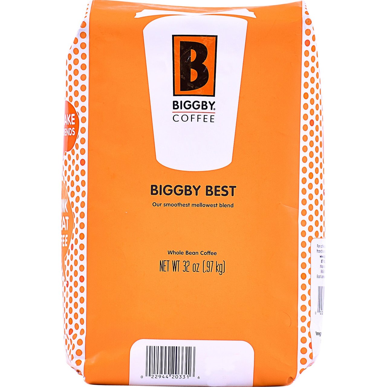 BIGGBY Coffee Best Blend 2 Pound Bag - Image 1