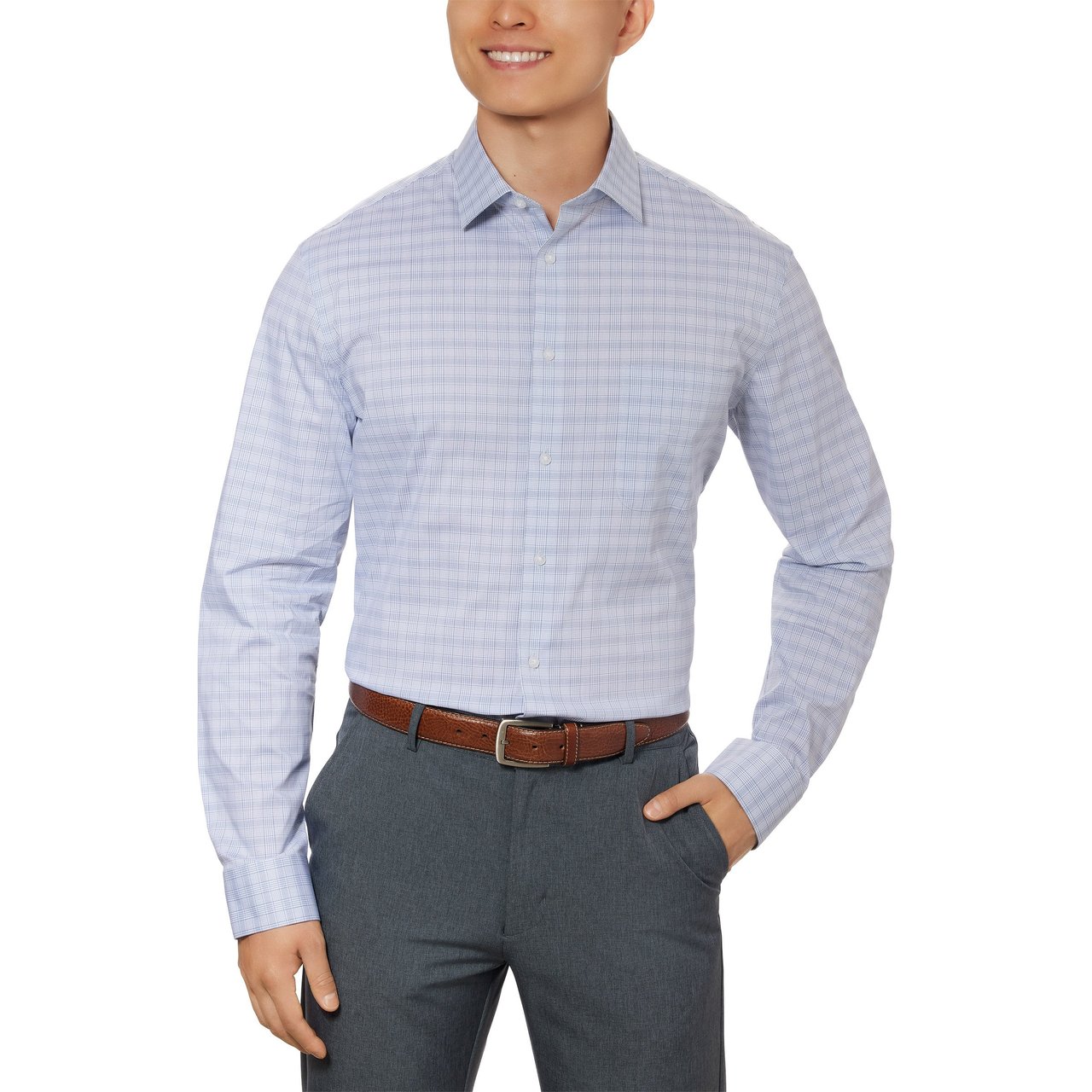 Calvin Klein Men's Tech Active Stretch Dress Shirt (#1915325) - $9.97 (down  from $23.49)