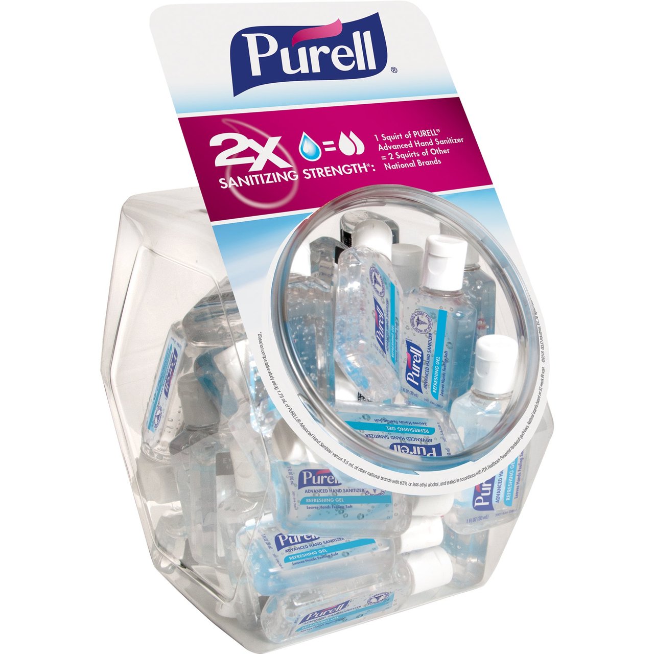 PURELL Advanced Hand Sanitizer Refreshing Gel, 1 oz Bottles, 36-Count - Image 1