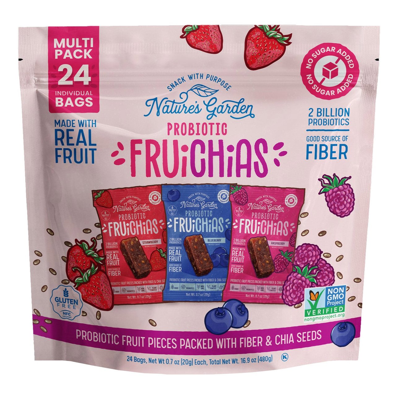 Nature's Garden Probiotic FruiChias 24/0.7 oz - Image 1