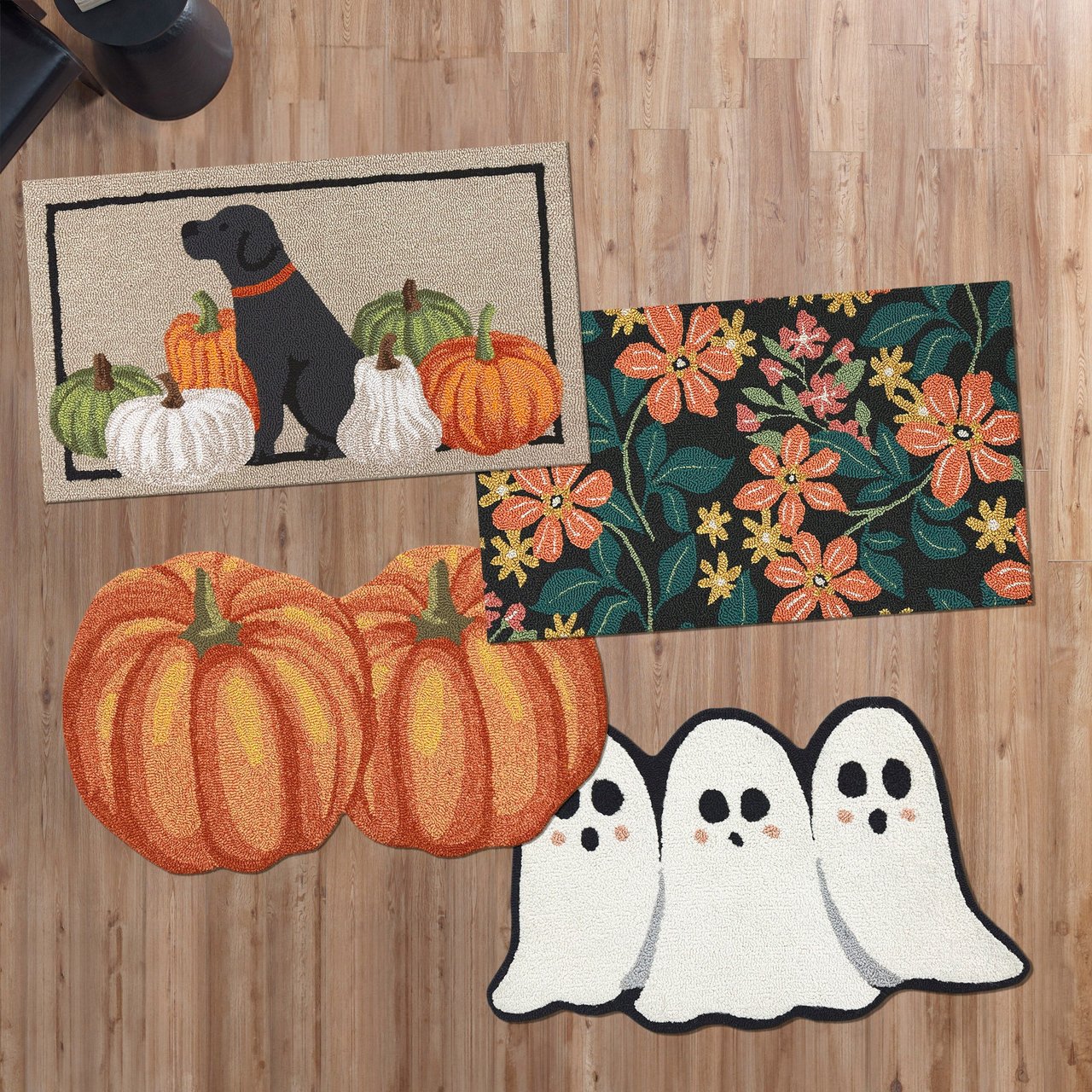 Hooked Accent Rug 22" x 38" - Image 1