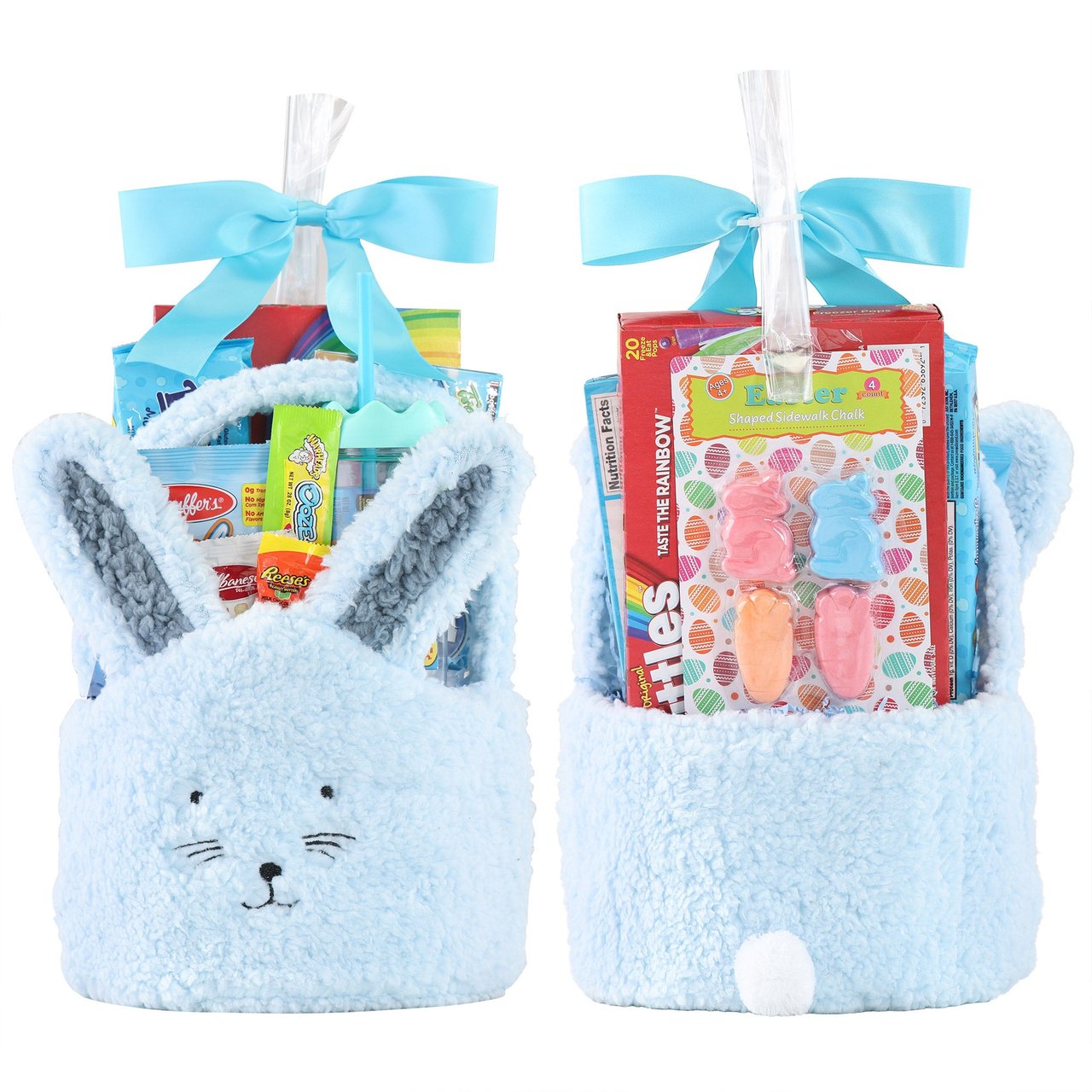Houdini Sherpa Bunny Easter Basket, 41.66 oz, Assorted Colors - Image 1