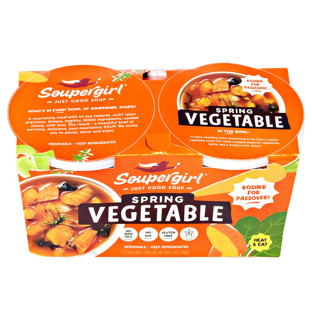 Soupergirl Vegetable Soup, 48 oz - Image 1