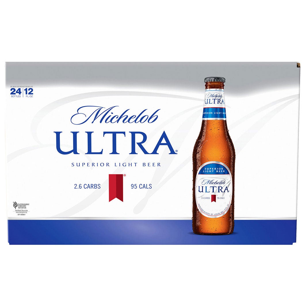 Michelob Ultra American Light Beer 24/12 oz Bottle