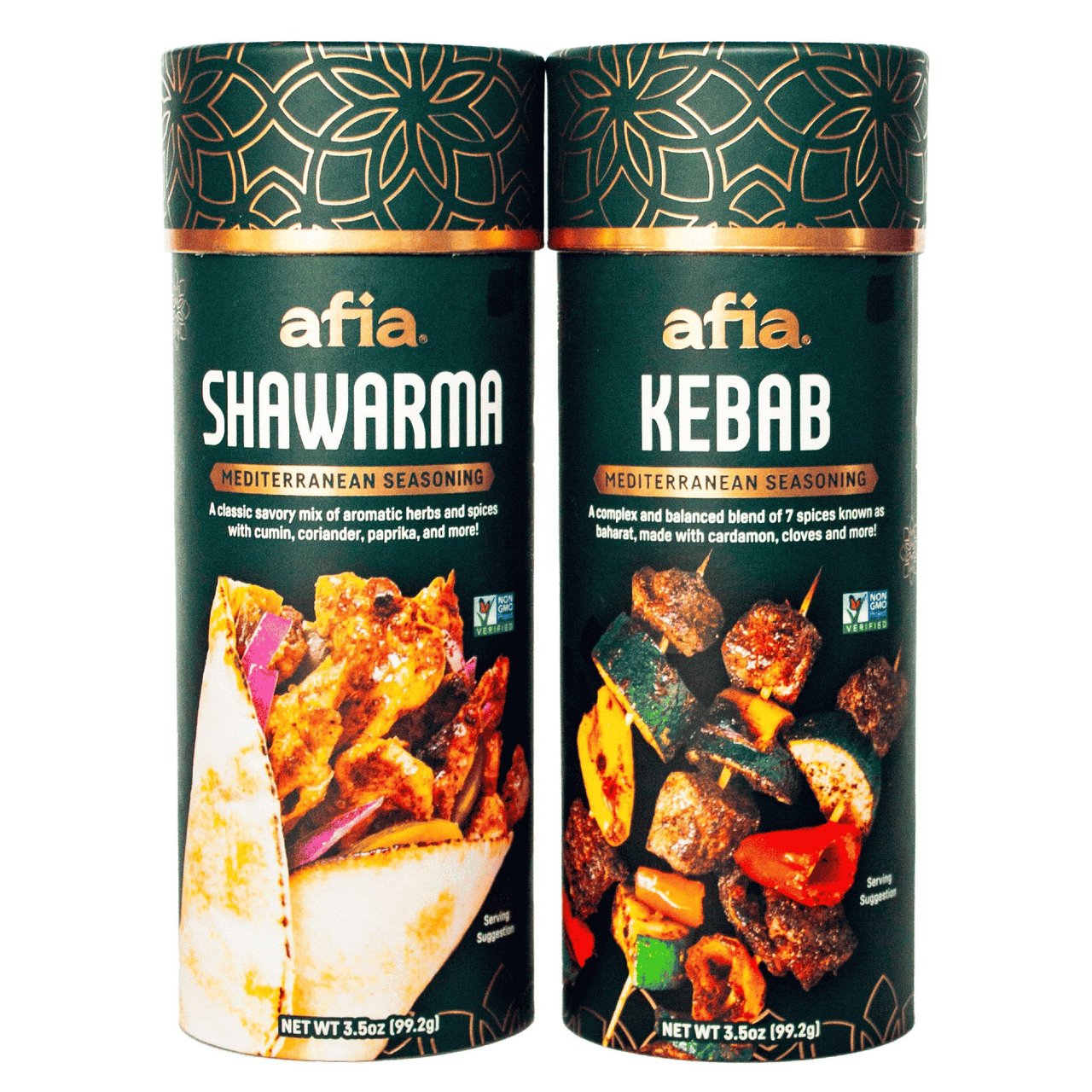Afia Kebab and Shawarma Seasoning, 2 x 3.5 oz - Image 1