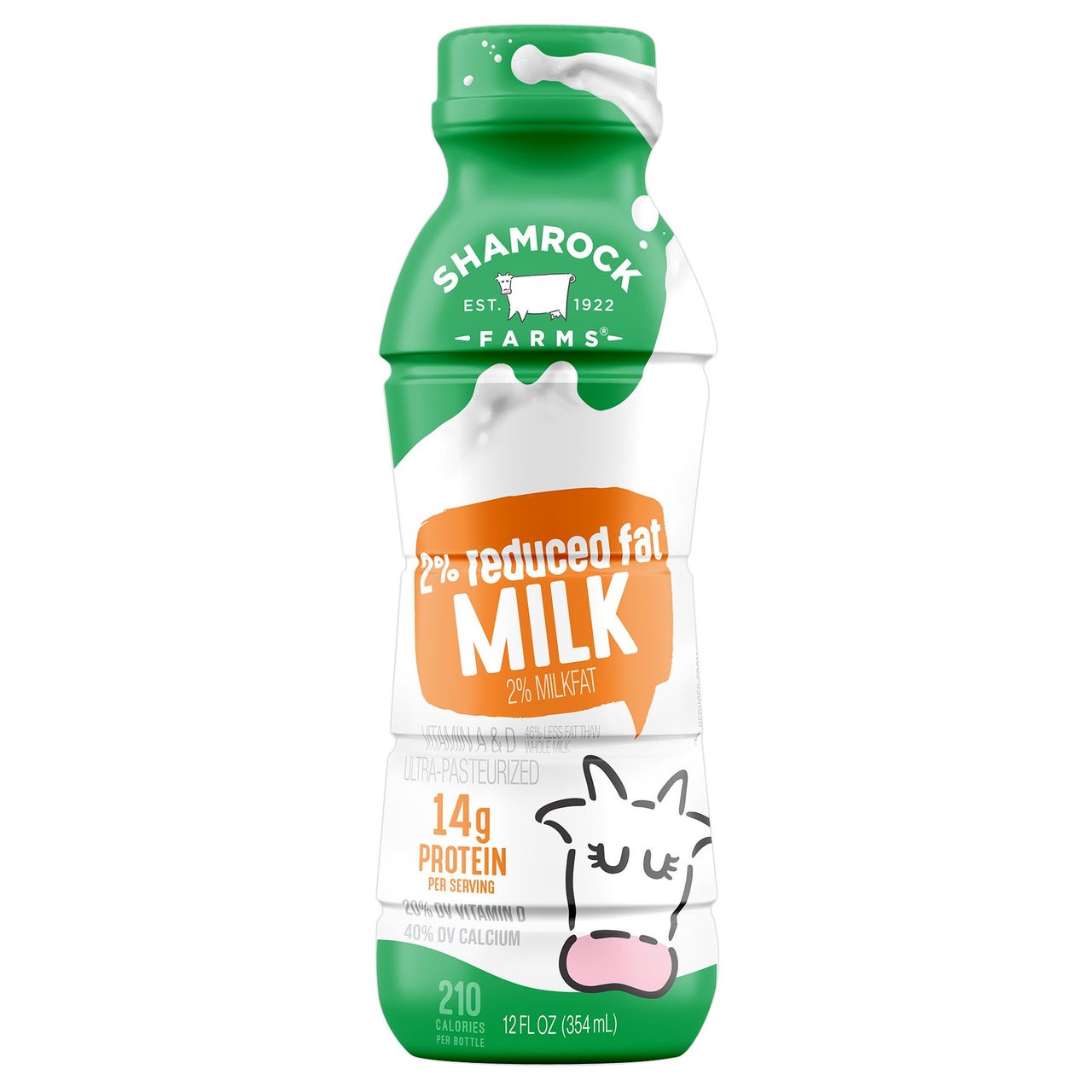 Shamrock Farms 2% Reduced Fat Milk, 12/12 fl oz