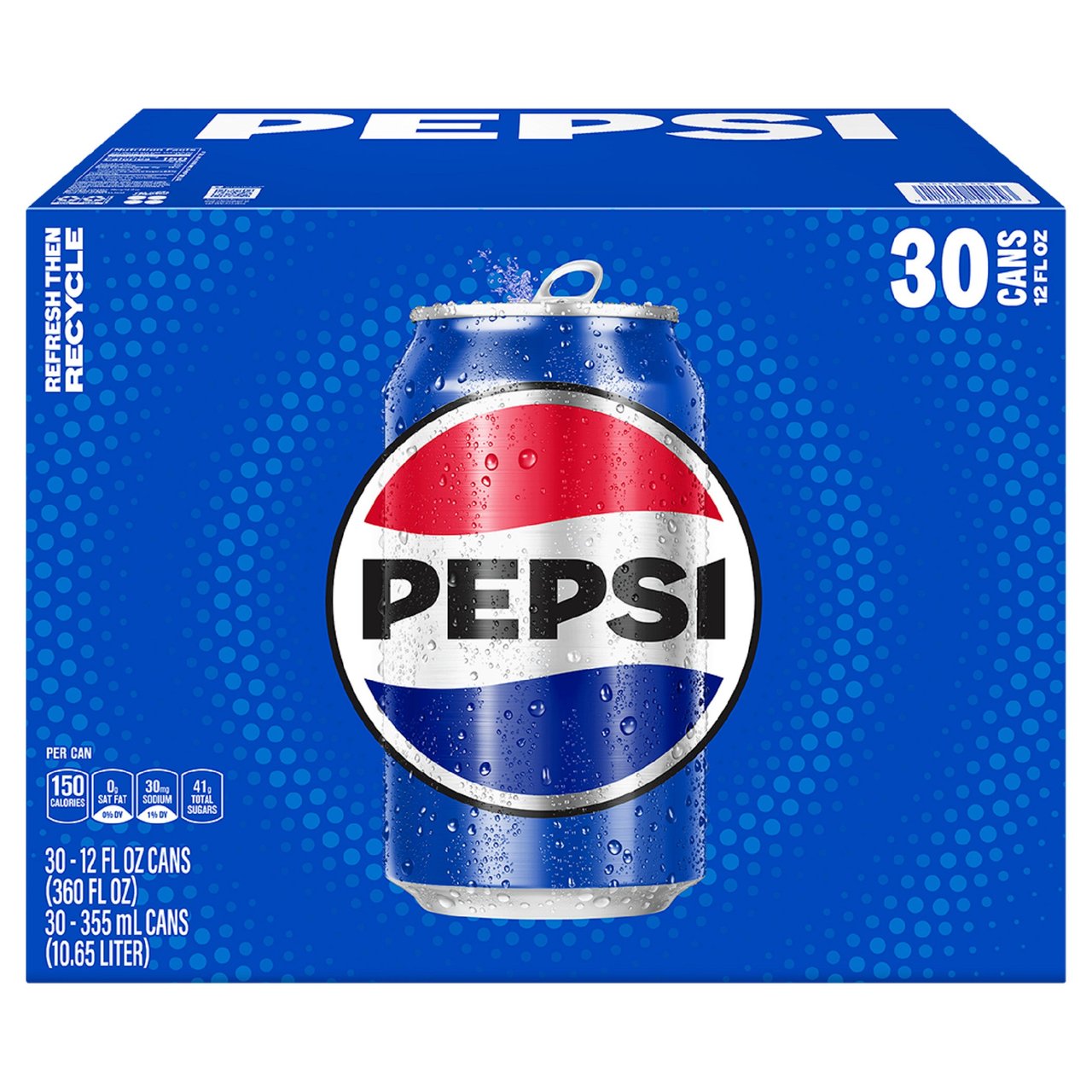 Pepsi Cola 30-Pack 12 oz Cans