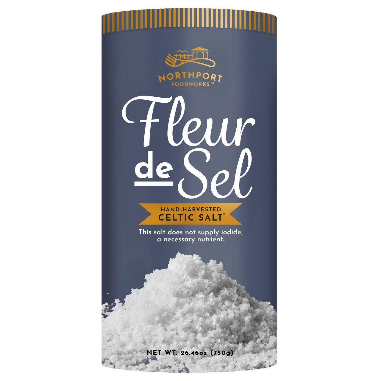 Fleur de Sel Atlantic Celtic Salt, 26.46 oz (1.65 lbs) - Image 1