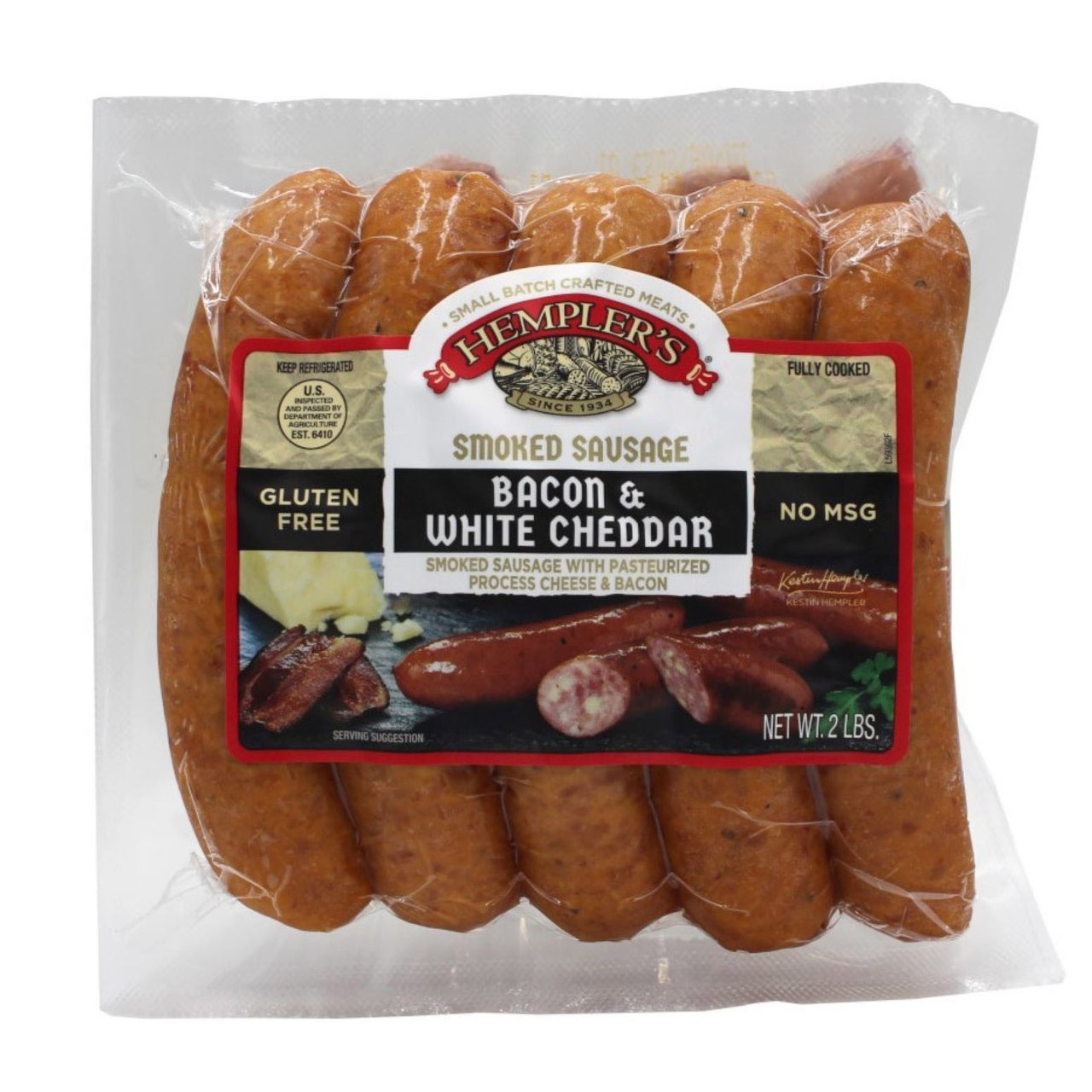 Hempler's Bacon Cheddar Sausage 32 Ounce Package - Image 1