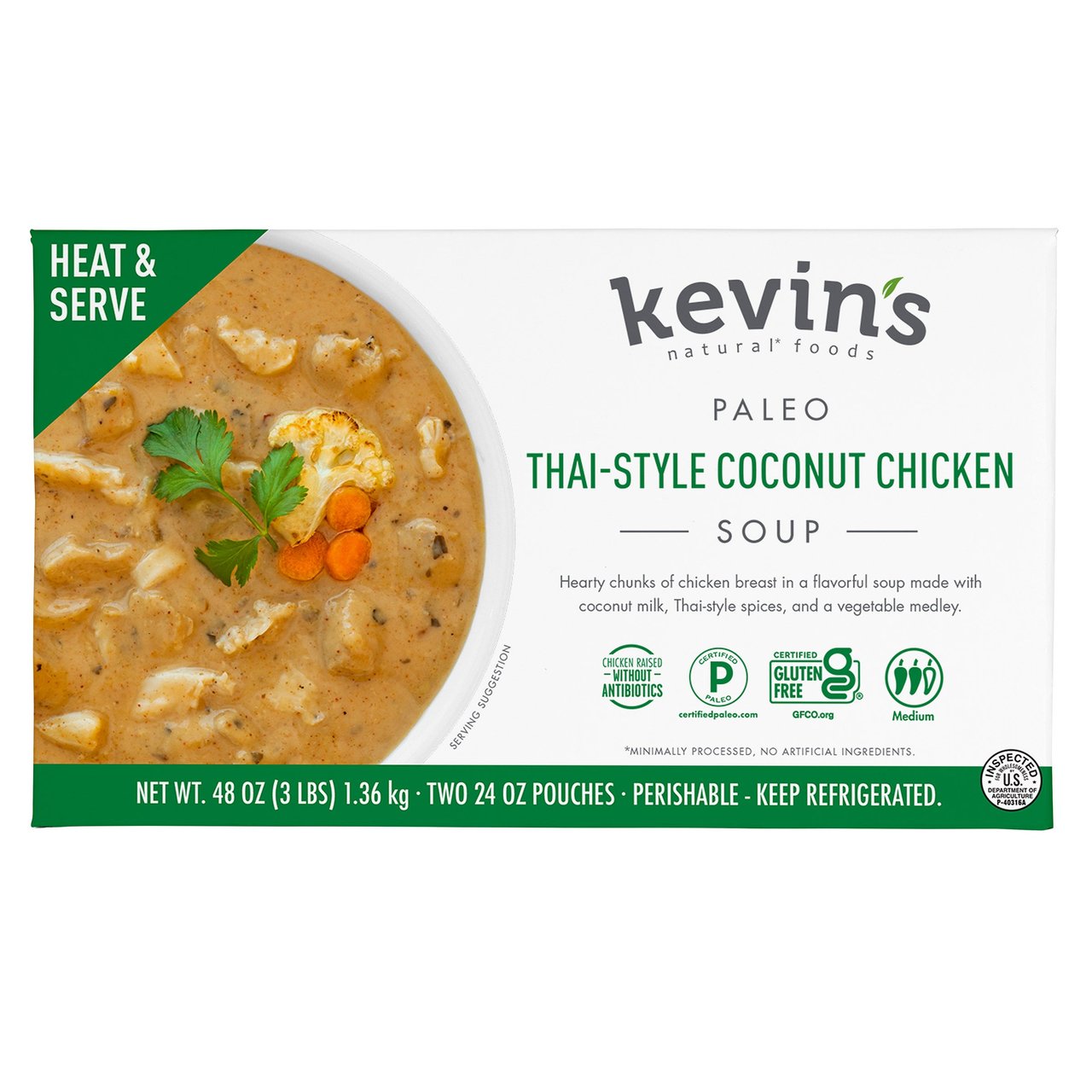 Kevin's Thai Coconut Chicken 2/24 oz - Image 1